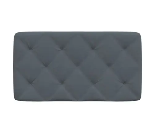 Galvgaļa Spilvens, Tumši Pelēks, 80 Cm, Samts Vidaxl