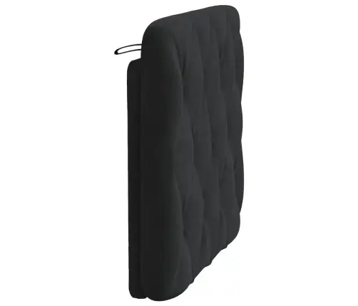 Galvgaļa Spilvens, Melns, 80 Cm, Samts Vidaxl