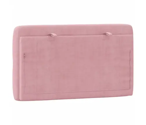 Galvgaļa Spilvens, Rozā, 80 Cm, Samts Vidaxl