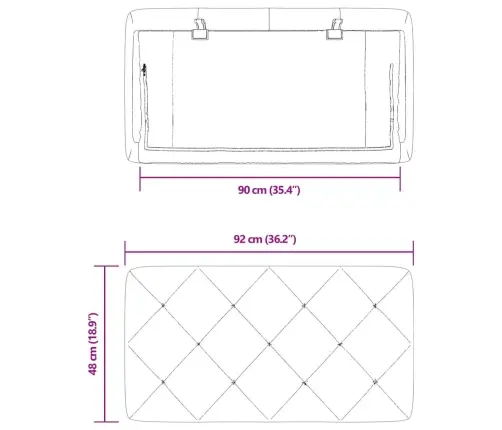 Galvgaļa Spilvens, Melns, 90 Cm, Samts Vidaxl