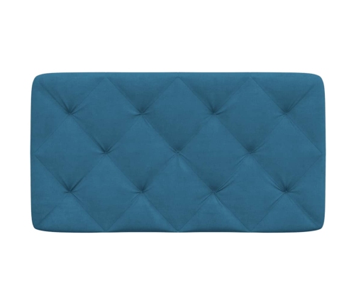 Galvgaļa Spilvens, Zils, 90 Cm, Samts Vidaxl