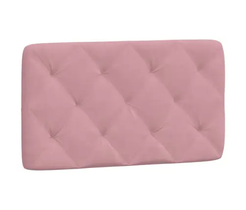 Galvgaļa Spilvens, Rozā, 90 Cm, Samts Vidaxl