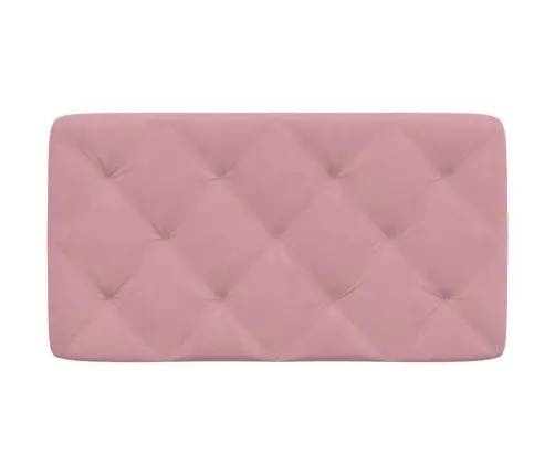 Galvgaļa Spilvens, Rozā, 90 Cm, Samts Vidaxl