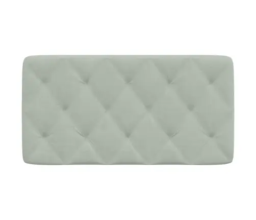 Galvgaļa Spilvens, Gaiši Pelēks, 100 Cm, Samts Vidaxl