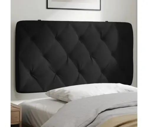 Galvgaļa Spilvens, Melns, 100 Cm, Samts Vidaxl Galvgaļa Spilvens, Melns, 100 Cm, Samts Vidaxl