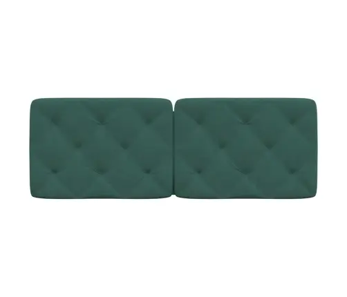 Galvgaļa Spilvens, Tumši Zaļš, 120 Cm, Samts Vidaxl