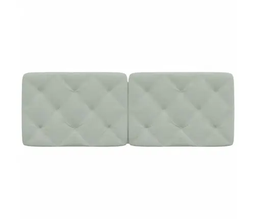 Galvgaļa Spilvens, Gaiši Pelēks, 140 Cm, Samts Vidaxl