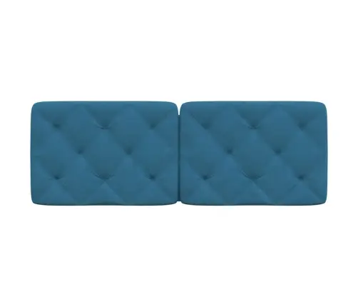 Galvgaļa Spilvens, Zils, 140 Cm, Samts Vidaxl