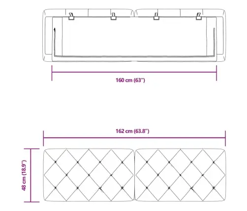 Galvgaļa Spilvens, Zils, 160 Cm, Samts Vidaxl
