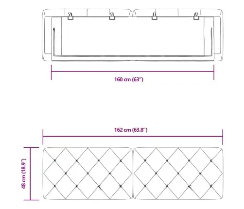 Galvgaļa Spilvens, Rozā, 160 Cm, Samts Vidaxl Galvgaļa Spilvens, Rozā, 160 Cm, Samts Vidaxl