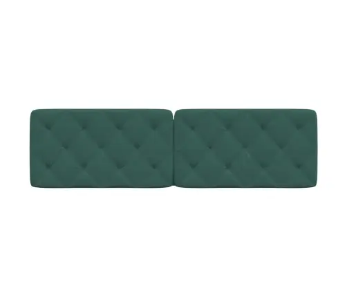 Galvgaļa Spilvens, Tumši Zaļš, 180 Cm, Samts Vidaxl