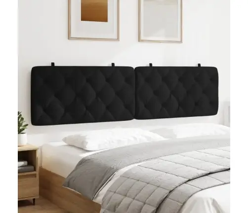 Voodipeatsi Padi, Must, 200 cm Samet