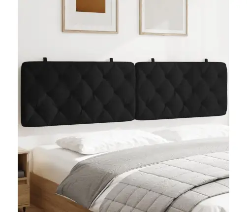 Voodipeatsi Padi, Must, 200 cm Samet