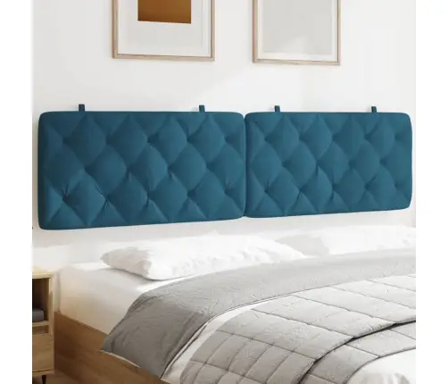 Galvūgalio Pagalvėlė, Mėlynos Spalvos, 200cm Aksomas