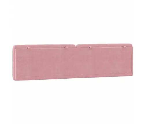 Galvgaļa Spilvens, Rozā, 200 Cm, Samts Vidaxl
