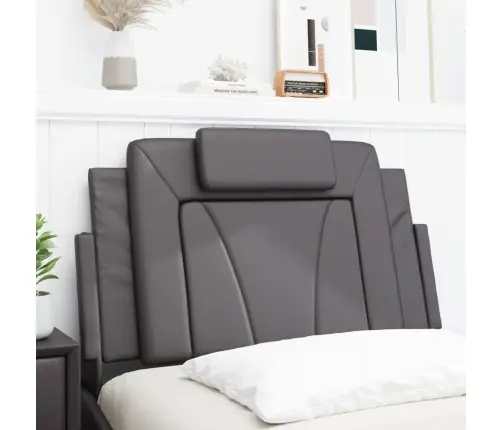 Galvgaļa Spilvens, Pelēks, 80 Cm, Mākslīgā Āda Vidaxl