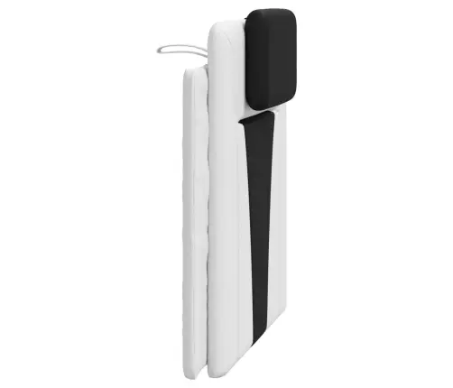 Galvgaļa Spilvens, Balts Un Melns, 80 Cm, Mākslīgā Āda Vidaxl