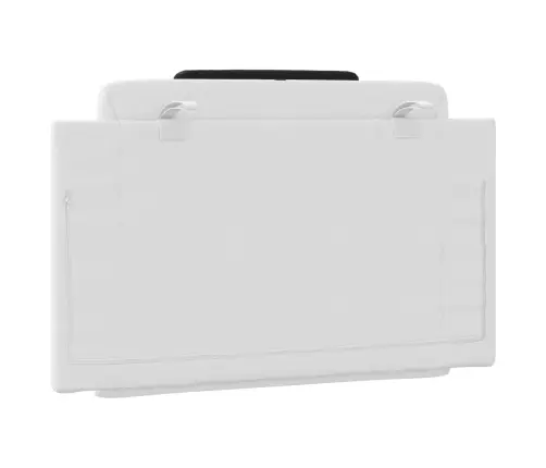 Galvgaļa Spilvens, Balts Un Melns, 80 Cm, Mākslīgā Āda Vidaxl