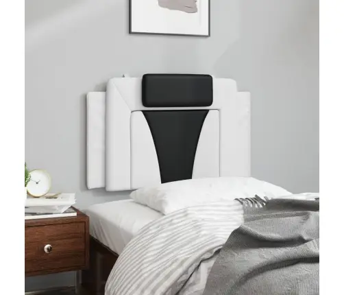 Galvgaļa Spilvens, Balts Un Melns, 90 Cm, Mākslīgā Āda Vidaxl