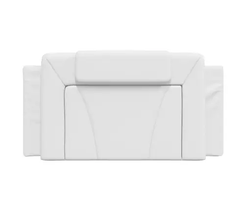 Galvgaļa Spilvens, Balts, 100 Cm, Mākslīgā Āda Vidaxl