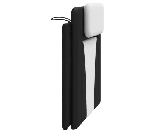 Galvūgalio Pagalvėlė, Juodas Ir Baltas, 100cm Dirbtinė Oda