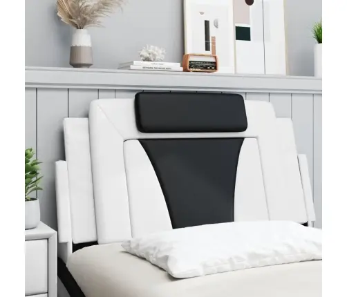 Galvgaļa Spilvens, Balts Un Melns, 100 Cm, Mākslīgā Āda Vidaxl