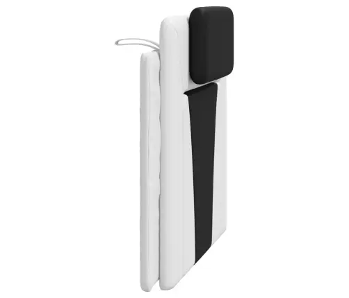 Galvgaļa Spilvens, Balts Un Melns, 100 Cm, Mākslīgā Āda Vidaxl