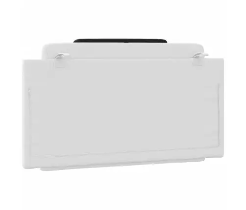 Galvgaļa Spilvens, Balts Un Melns, 100 Cm, Mākslīgā Āda Vidaxl