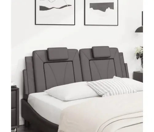 Galvgaļa Spilvens, Pelēks, 120 Cm, Mākslīgā Āda Vidaxl