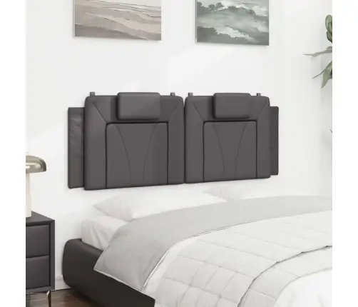 Galvgaļa Spilvens, Pelēks, 120 Cm, Mākslīgā Āda Vidaxl