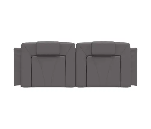 Galvgaļa Spilvens, Pelēks, 120 Cm, Mākslīgā Āda Vidaxl