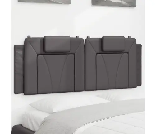 Galvgaļa Spilvens, Pelēks, 120 Cm, Mākslīgā Āda Vidaxl