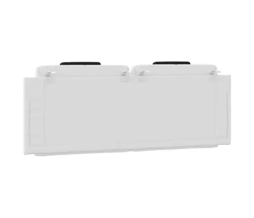 Galvgaļa Spilvens, Balts Un Melns, 120 Cm, Mākslīgā Āda Vidaxl