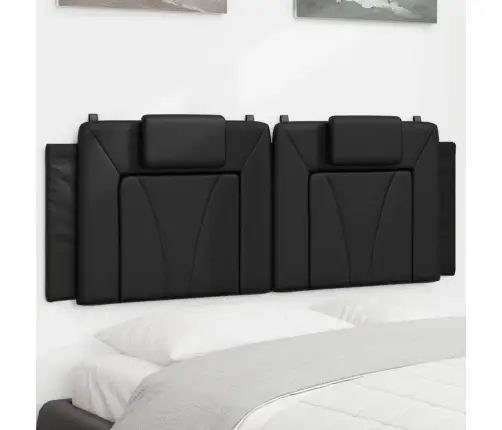 Galvgaļa Spilvens, Melns, 140 Cm, Mākslīgā Āda Vidaxl