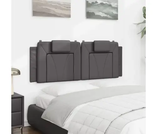 Galvūgalio Pagalvėlė, Viana, Pilkos Spalvos, 140cm Dirbtinė Oda