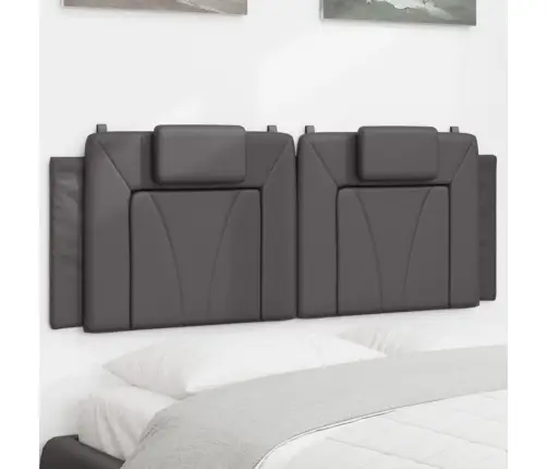 Galvūgalio Pagalvėlė, Viana, Pilkos Spalvos, 140cm Dirbtinė Oda