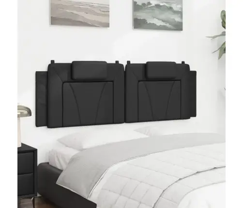 Galvūgalio Pagalvėlė, Viana, Juodos Spalvos, 160cm Dirbtinė Oda