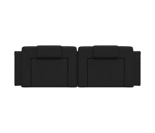 Galvūgalio Pagalvėlė, Viana, Juodos Spalvos, 160cm Dirbtinė Oda