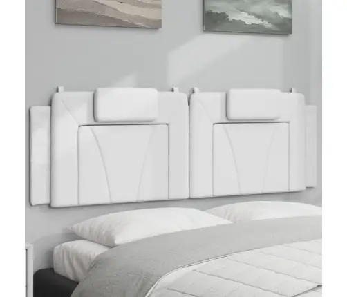 Galvgaļa Spilvens, Balts, 160 Cm, Mākslīgā Āda Vidaxl Galvgaļa Spilvens, Balts, 160 Cm, Mākslīgā Āda Vidaxl