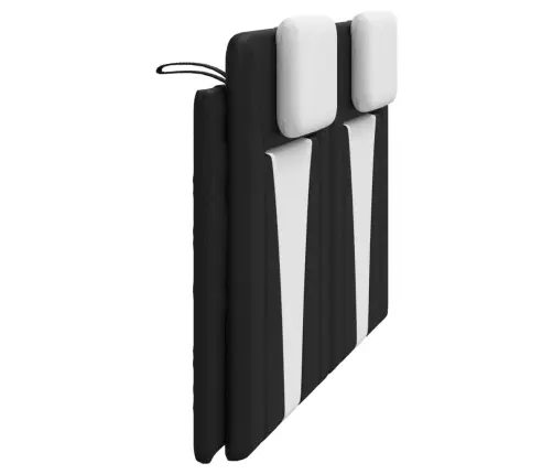 Galvgaļa Spilvens, Melns Un Balts, 160 Cm, Mākslīgā Āda Vidaxl