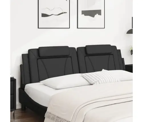 Galvgaļa Spilvens, Melns, 180 Cm, Mākslīgā Āda Vidaxl