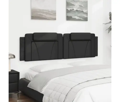 Galvgaļa Spilvens, Melns, 180 Cm, Mākslīgā Āda Vidaxl