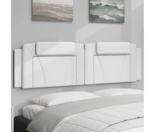 Galvgaļa Spilvens, Balts, 180 Cm, Mākslīgā Āda Vidaxl Galvgaļa Spilvens, Balts, 180 Cm, Mākslīgā Āda Vidaxl