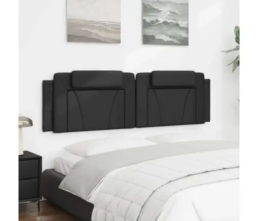 Galvgaļa Spilvens, Melns, 183 Cm, Mākslīgā Āda Vidaxl