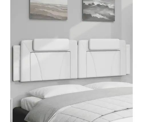 Galvūgalio Pagalvėlė, Viana, Baltos Spalvos, 183cm Dirbtinė Oda