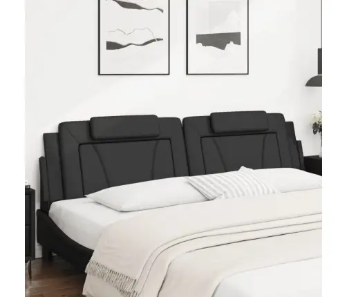 Galvgaļa Spilvens, Melns, 200 Cm, Mākslīgā Āda Vidaxl