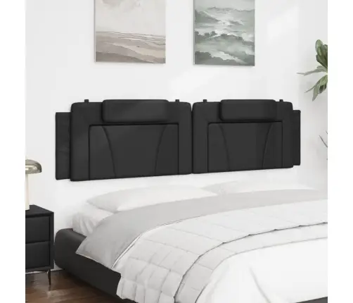 Galvgaļa Spilvens, Melns, 200 Cm, Mākslīgā Āda Vidaxl