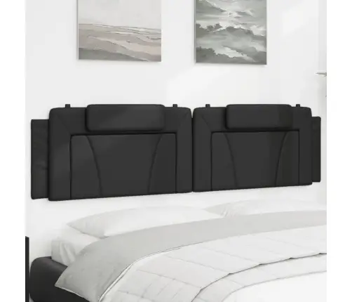 Galvgaļa Spilvens, Melns, 200 Cm, Mākslīgā Āda Vidaxl