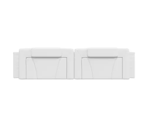 Voodipeatsi Padi Viana, Valge, 200 cm Kunstnahk