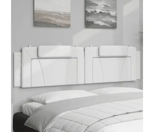 Voodipeatsi Padi Viana, Valge, 200 cm Kunstnahk